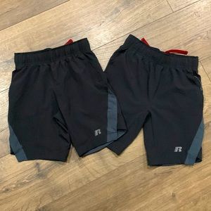 2 NEW pairs of Russel dri-power 360 shorts